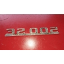 Emblem 500SE Typenschild Mercedes W126 SE 2. Serie 1268172715